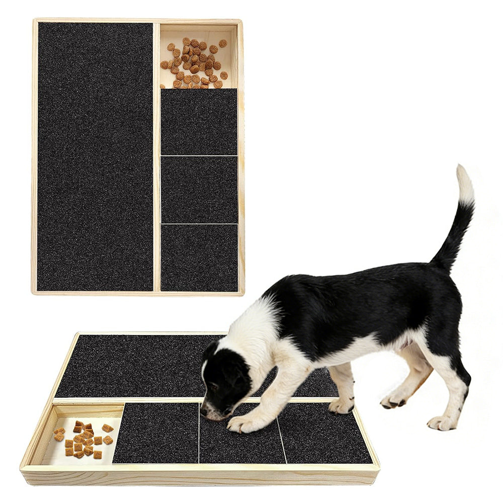 Wooden Dog Nail Scratch Board Interactive Nail File Pad for Dogs Indoor & Outdoor