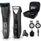 Electric Grooming Shaver Set with LED Display for Beard Body & Nose Hair Care