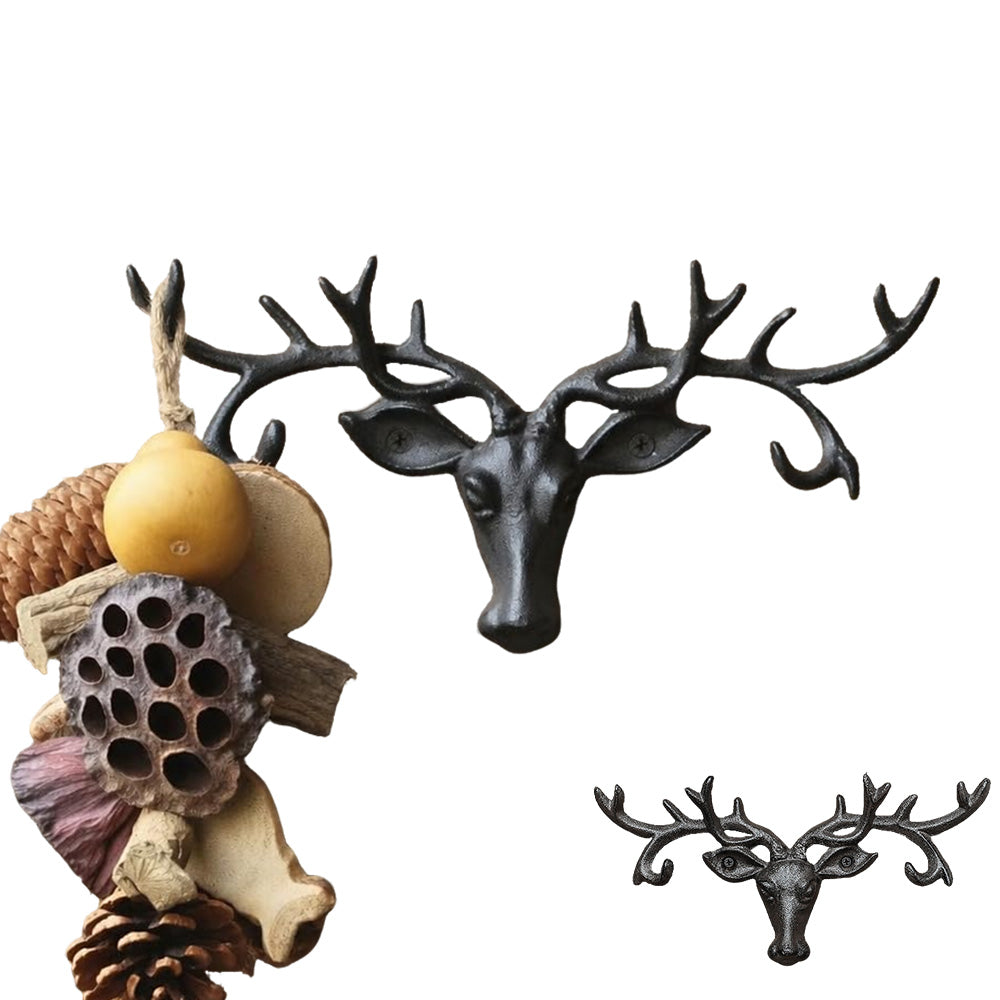 Cast Iron Animal Wall Hook for Coats Hats Keys Bags and Decor