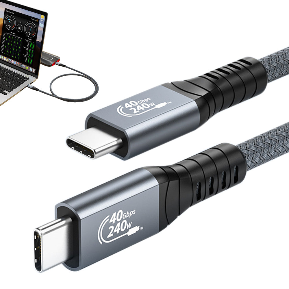 40Gbps Double Ended USB Type C Data Cable for Laptops and Smartphones