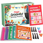 Reusable Magic Grooved Writing Practice Books with Disappearing Ink Pens