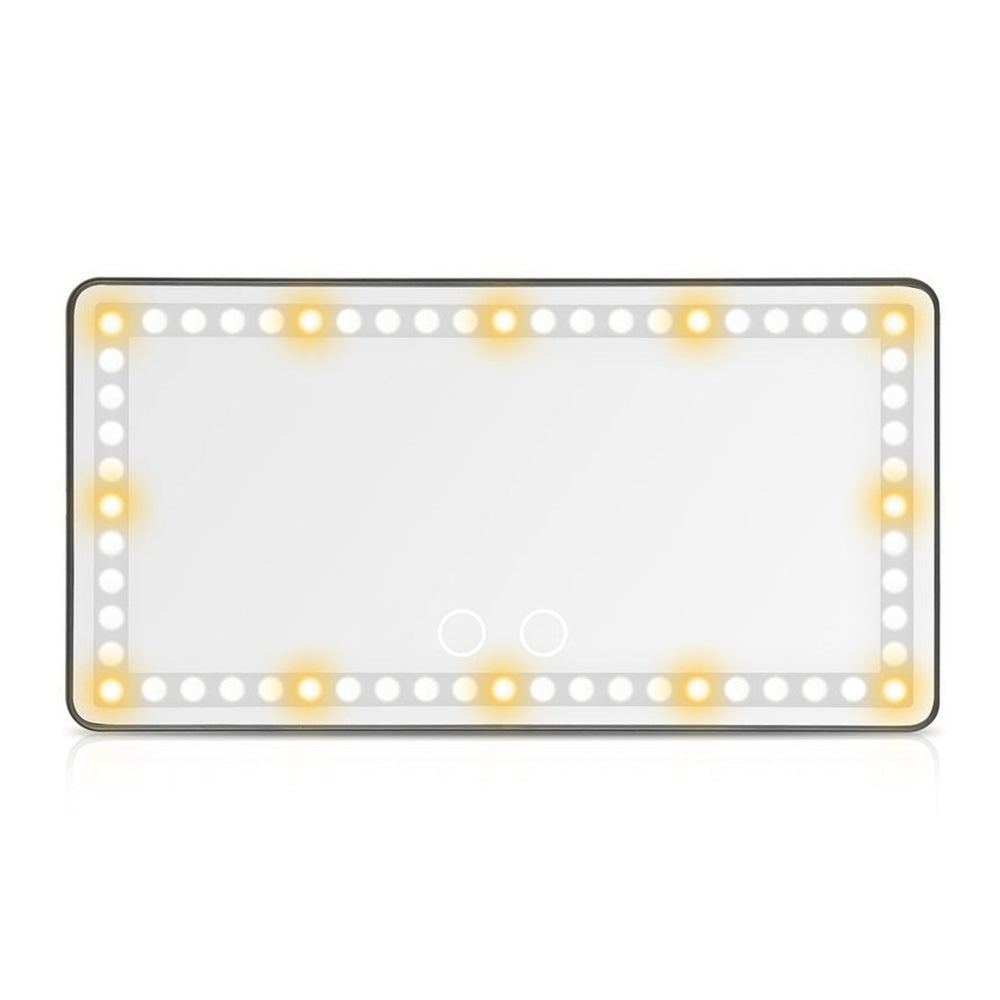 Car Sun Visor Vanity Mirror with 3 Light Modes Travel Makeup Mirror for Truck SUV