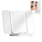 3 in 1 Foldable Makeup Mirror with Lights and Contact Lens Case for Travel