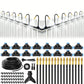 30m 0.6cm 360-Degree Adjustable Copper Nozzle Irrigation Kit for Garden Greenhouse Lawn Patio