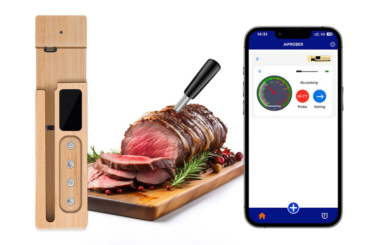Digital Wireless Meat Thermometer 500FT Long Range Bluetooth Cooking Thermometer