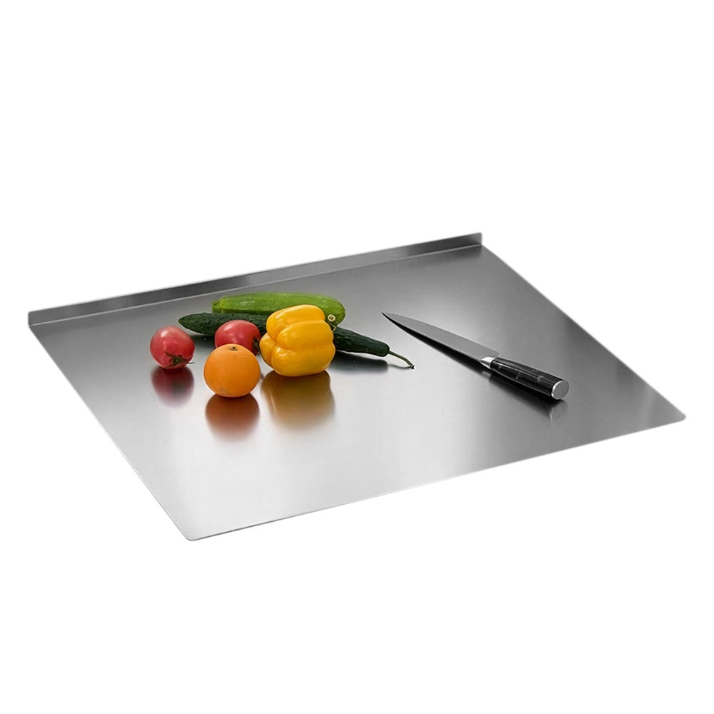 Stainless Steel Chopping Board L Shape Non Slip Cutting Board Metal for Kitchen