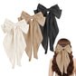 3 Piece Large Bow Ribbon Hair Clip Set for Women Girls