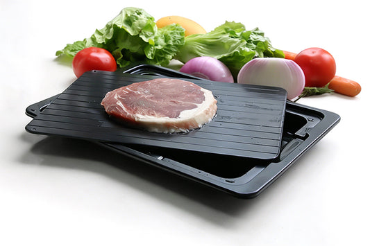 Rapid Thaw Tray with Drip Tray Fast Defrosting Plate for Frozen Meat Chicken Fish