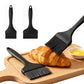 2 Pack Large and Small Silicone Basting Brushes for BBQ Baking and Oil