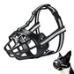 Breathable Rubber Dog Muzzle with Reflective Strap for Walking