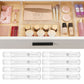 8Pcs Expandable Plastic Drawer Dividers Clear Organiser Set
