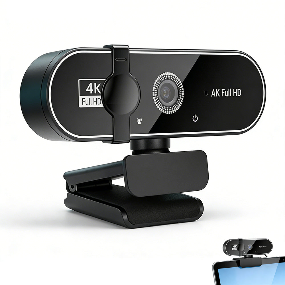 4K Webcam Video Camera Streaming USB Webcam for PC Laptop Auto Focus