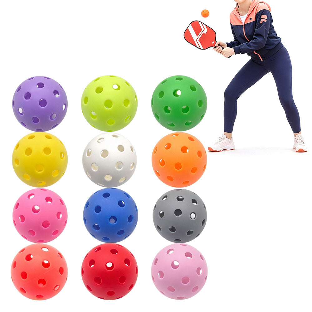12 Pack TPE 26 Hole Training Balls High Visibility Indoor Outdoor