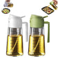2 Pcs Measuring Oil Dispenser Bottle with Spray and Pour