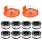 12 Piece AF 100 Replacement Spool Set for Black Decker Grass Trimmer