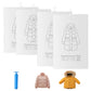 4Pcs Hanging Vacuum Clothes Storage Bags with Pump