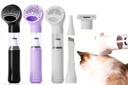 4-In-1 Cordless Pet Grooming Kit Hair Vacuum Grooming Brush Vacuum Cleaner
