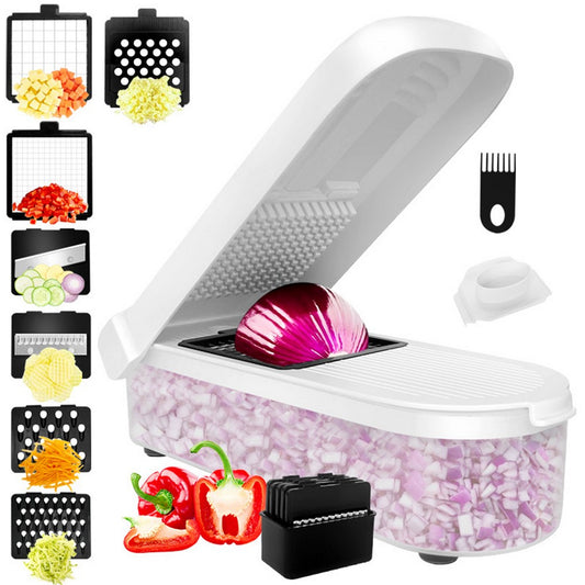 7-in-1 Vegetable Chopper with Container and Blades