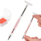 2pcs Glue-out Rhinestone Painting Pen Rhinestone Drill Pen with Visual Window and 6pcs Glue Sticks