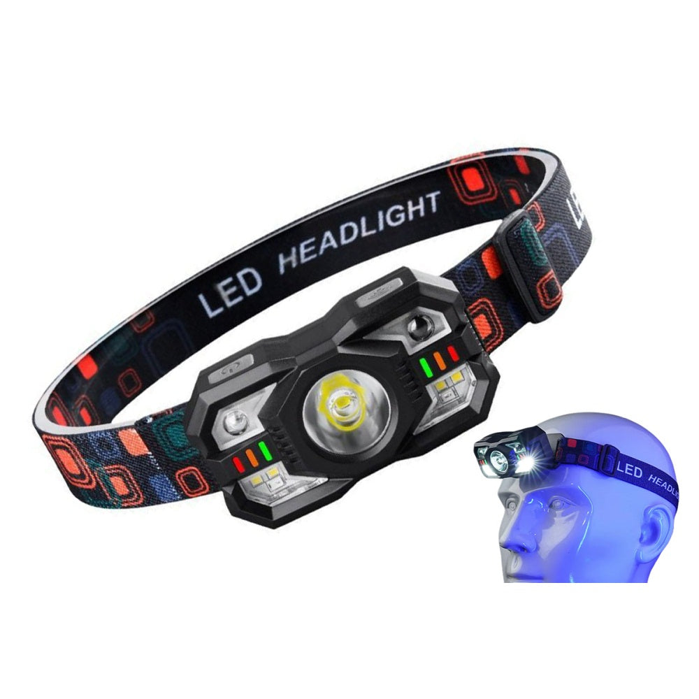 Rechargeable LED Motion Sensor Head Torch