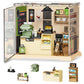 DIY Miniature Dollhouse Kit 3D Puzzle Dollhouse Toy with Dust Cover and Light