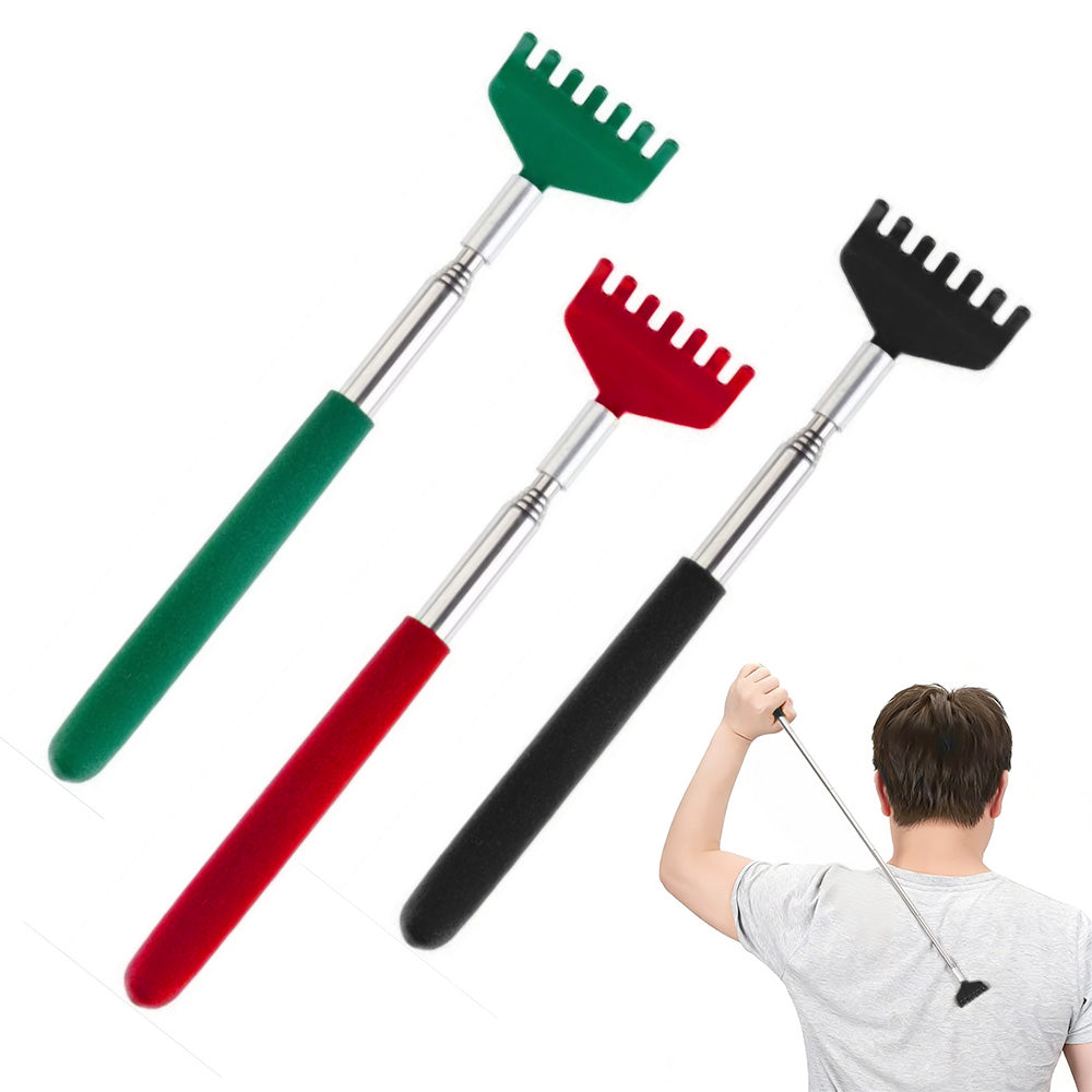 3 Pack Retractable Stainless Steel Back Scratcher