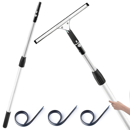45 cm Window Squeegee with 1.2 m Telescopic Pole Glass Cleaning Tool
