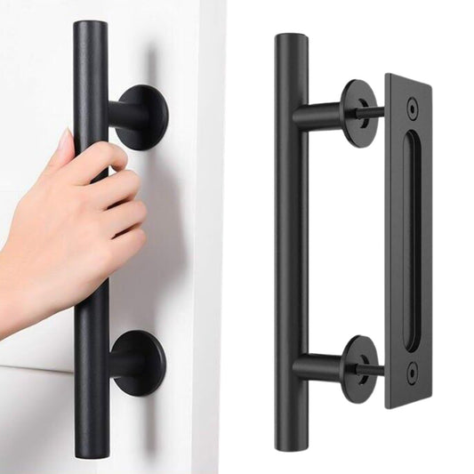 Stainless Steel Barn Door Handle Sliding Hardware with Flush Pull for Wood Door