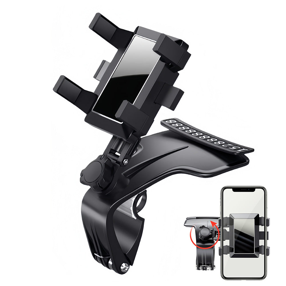 Rotating Car Phone Holder for 4 to 6 8 Inch Phones for Dashboard Visor
