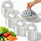 200Pcs Reusable Elastic Aluminum Foil Food Covers for Bowls and Plates