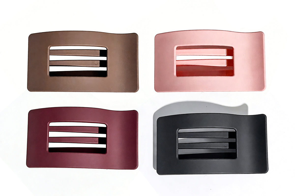 4pcs Silicone Flat Clips Hair Claw Clips Hair Accessories