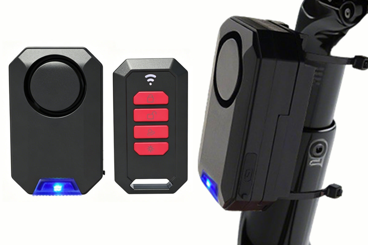Bicycle Anti Theft Alarm 135dB Waterproof Remote Control Bike Alarm