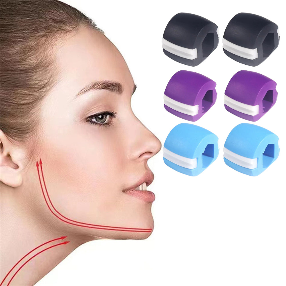 2Pcs Jawline Exerciser Facial Muscle Trainer Fitness Neck Face Toning Tool