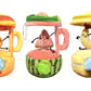 Stress Relief Spinning Fruit Blender Plush Keychain Plush Toy