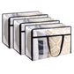 3PCS 60L Clear Plastic Storage Bags with Zipper for Clothing Blanket Comforter