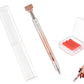 2pcs Glue-out Rhinestone Painting Pen Rhinestone Drill Pen with Visual Window and 6pcs Glue Sticks