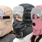 Winter Ski Hat with Detachable Goggles Warm Snow Sports Headwear for Men Women