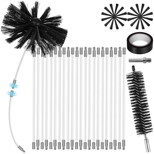 Dryer Vent Cleaner Kit Flexible Quick Snap Brush for Dryer Chimney Duct