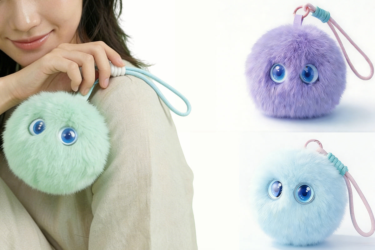 AI Interactive Plush Toy Cute AI Companion Plush Bag Charm for Stress Relief and Emotional Support