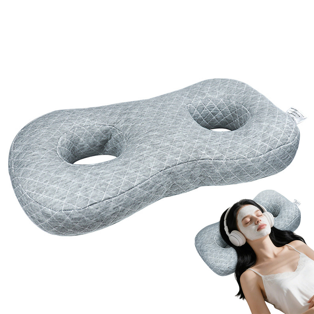 Double Hole Ear Protection Pillow Figure-8 Design