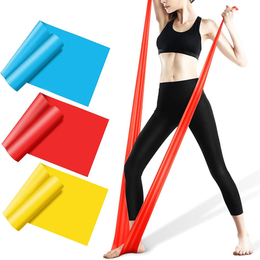3-Pack Resistance Bands Heavy Stretch Exercise Fitness Gym Crossfit Yoga Workout