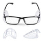 4 Pack Clear Side Shields Protection Flexible Universal for Glasses