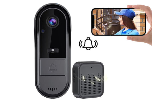Wireless Wi-Fi Video Doorbell Camera with Intercom Two Way Audio Tuya Doorbell Camera