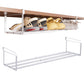2 Pack Adjustable Shoe Shelf Space Saving Under Cabinet Shoe Rack for Closet White