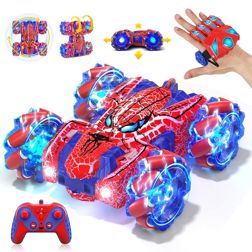 Dual Control 360 Degree Gesture Sensor RC Stunt Car with LED Lights
