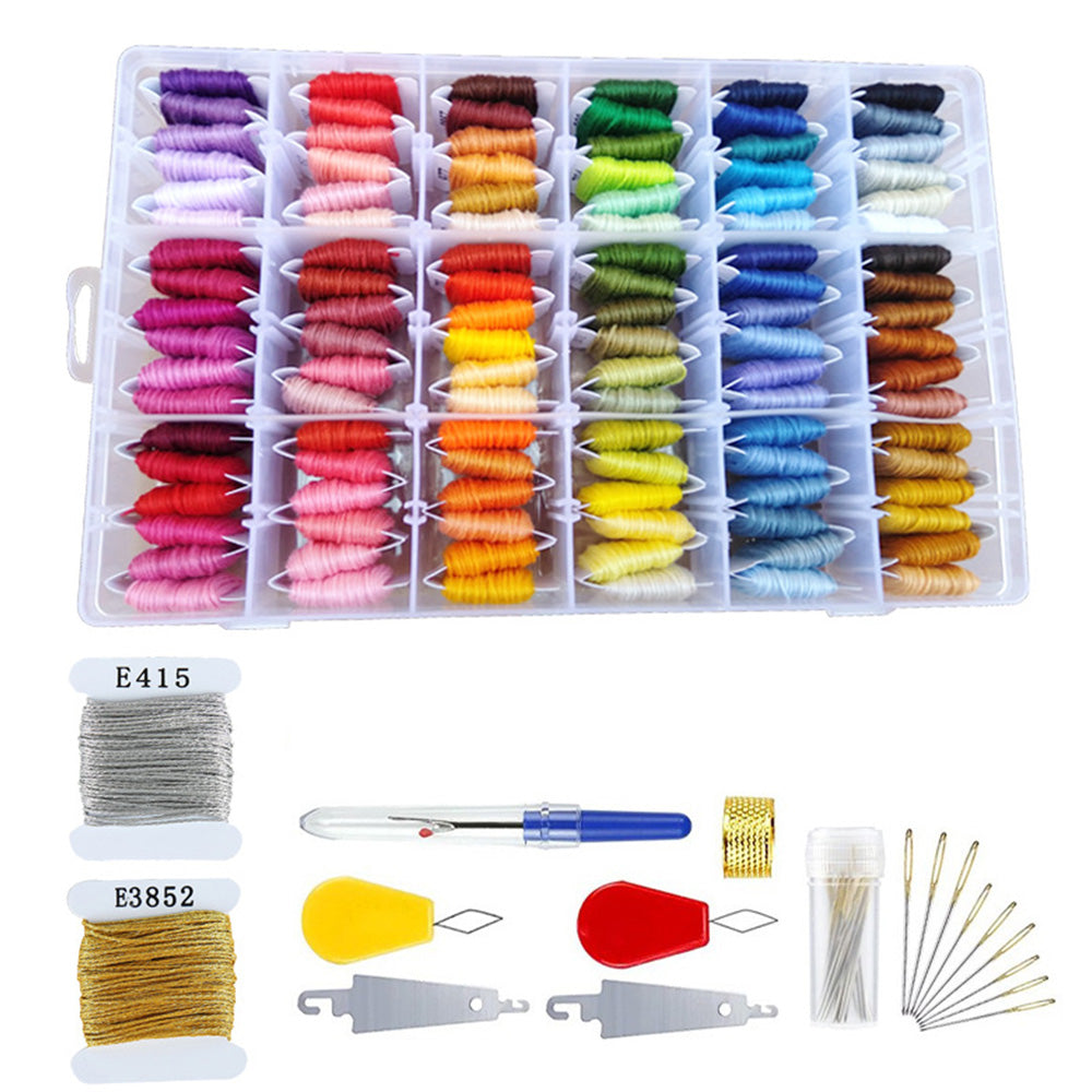 108 Color Friendship Bracelet String Kit with Tools Embroidery Floss Set for DIY Embroidery