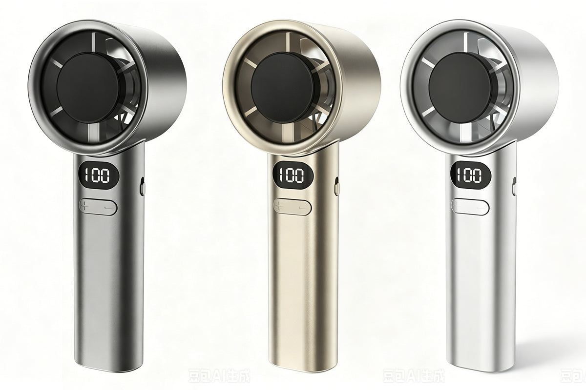 Digital Display USB Fan with 120 Speeds