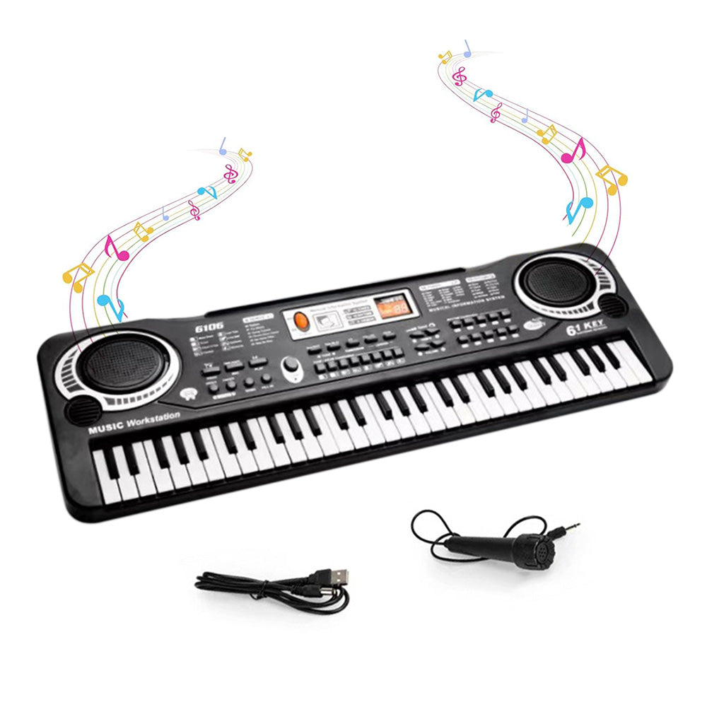 61 Keys Electric Piano Music Keyboard For Little Ones Beginner With Microphone