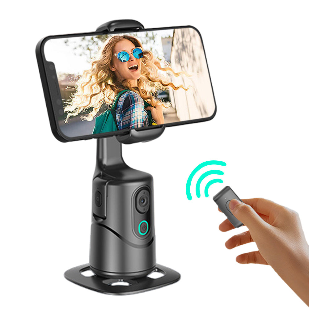 Auto Face Tracking Tripod Phone Stand with Remote Gesture Control for TikTok