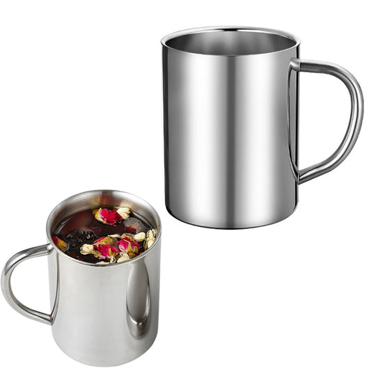 400ml Stainless Steel Double Wall Coffee Mug for Camping and Travel